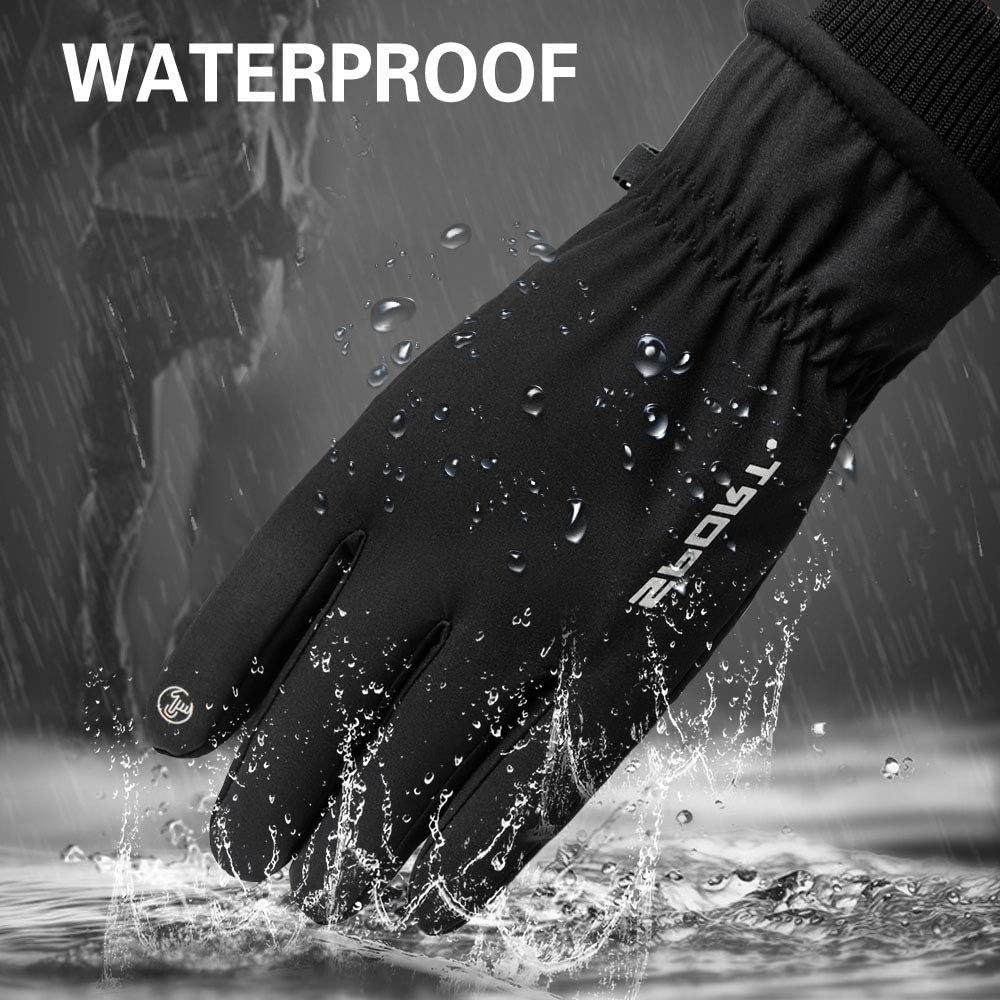 GORELOX Winter Gloves for Men and Women - Touch Screen Waterproof Windproof Thermal Ski Gloves in Cold Weather for Driving Motorcycle Cycling Warmest Gloves : Clothing