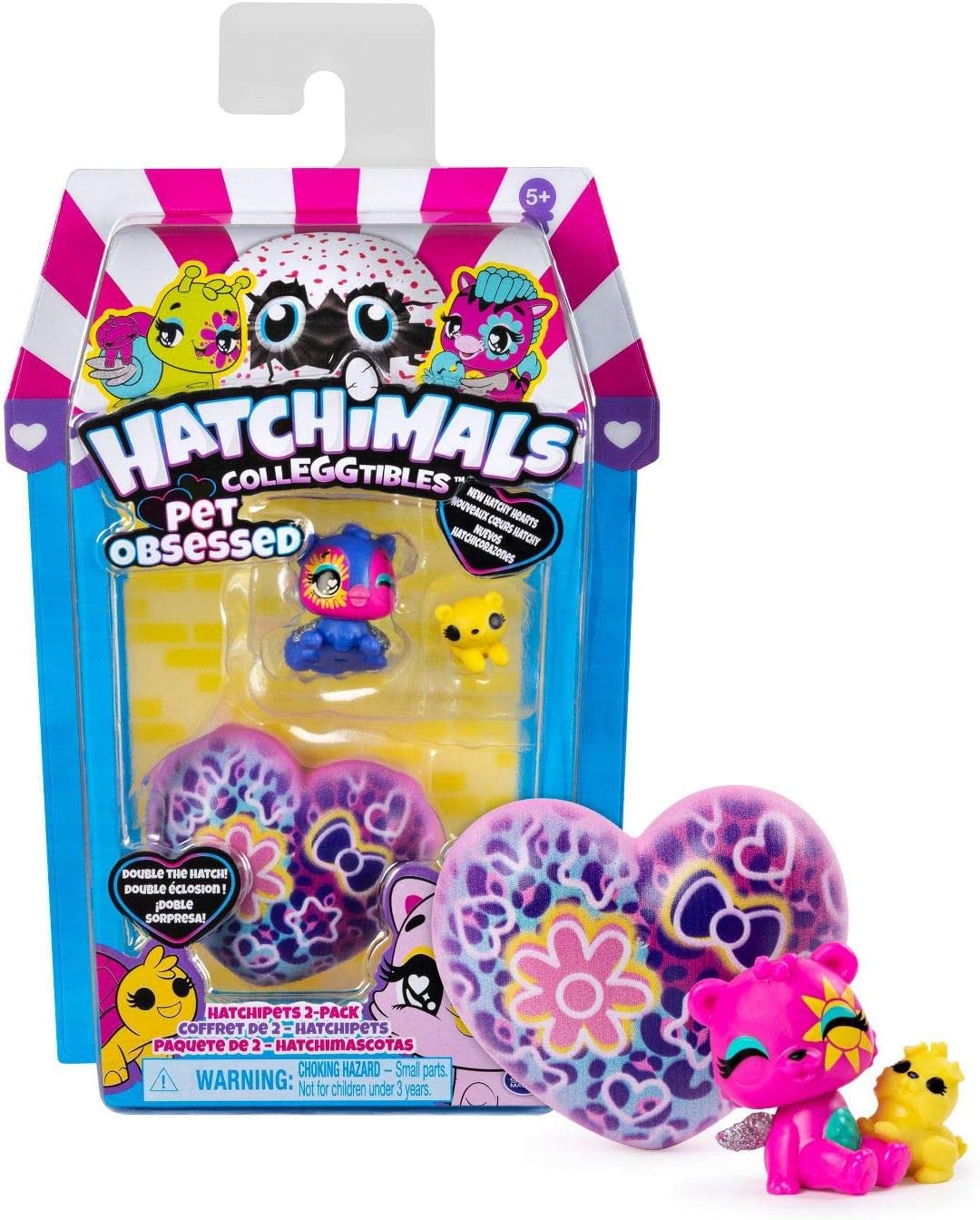 HATCHIMALS COLLEGGTIBLES - Pet Obsessed - Hatchipets 2-Pack New Hatchy Hearts!