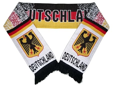 Schal, Fanschal, Scarf, Deutschland, BRD gepunktet