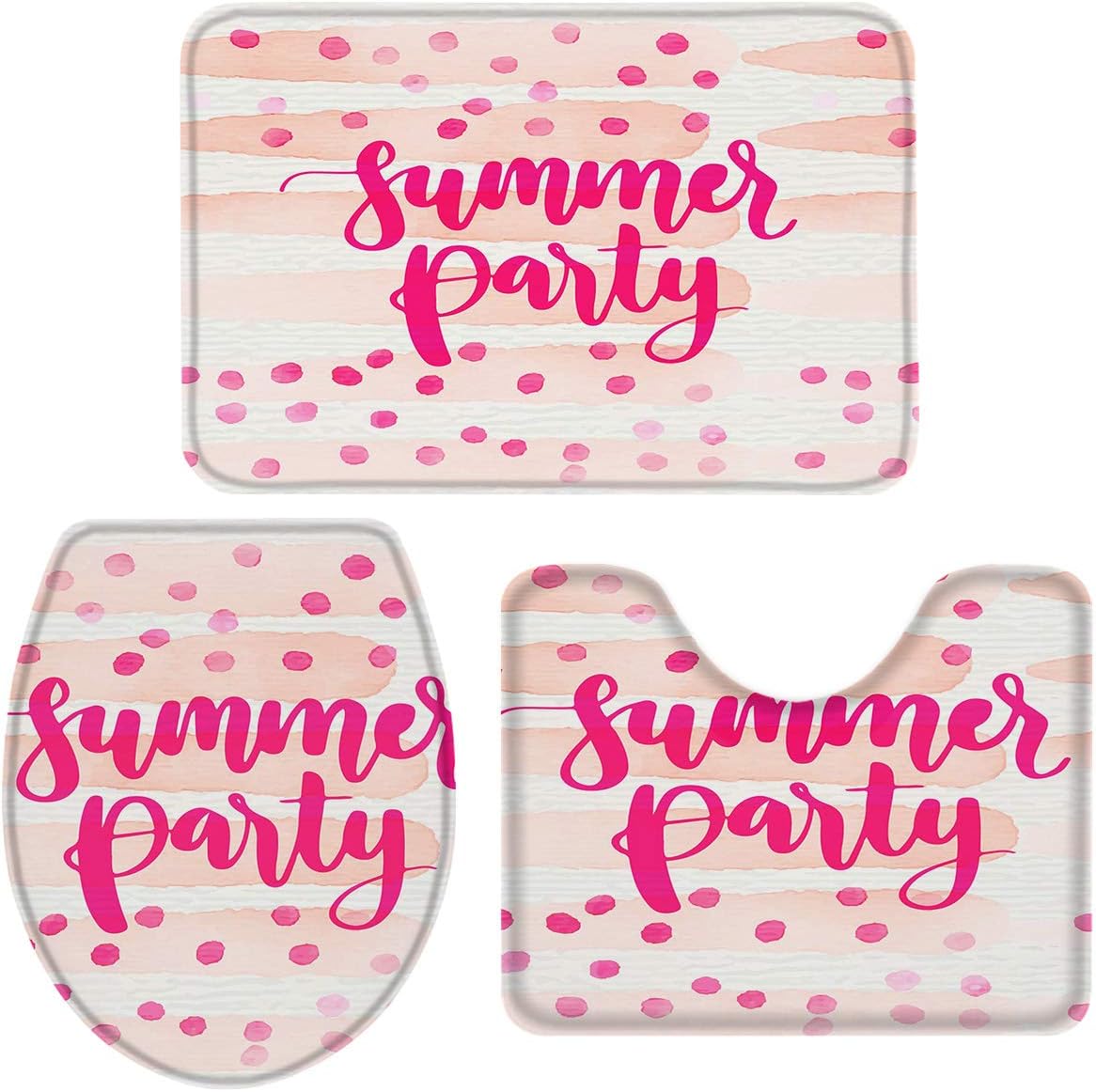 Best pink bath mat and toilet seat cover