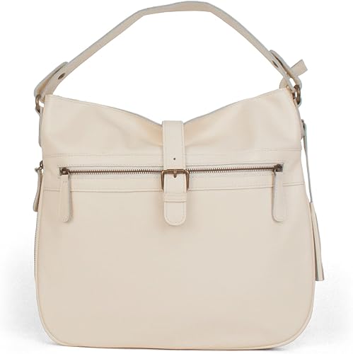 Amazon ノートルファボリ 本革 ショルダーバッグ レディース 斜めがけ 通勤バッグ レザー リリアーヌ アイボリー ショルダーバッグ