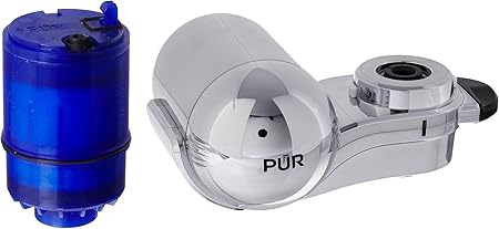 Pur 3 Stage Horizontal Water Filtration Faucet Mount Chrome Fm