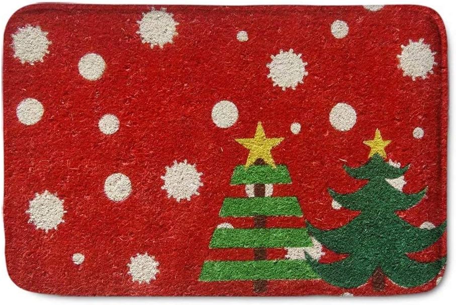 Advocator Christmas Doormat Indoor Outdoor Entrance Rug Floor Mats Shoe Scraper Doormat,24โx16โ(Multicolor)