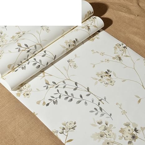 Amazon American Country花壁紙 Friendly普通紙壁紙 寝室の壁紙リビングルーム テレビwall Papers Fresh Flower Garden Wallpaper C 壁紙