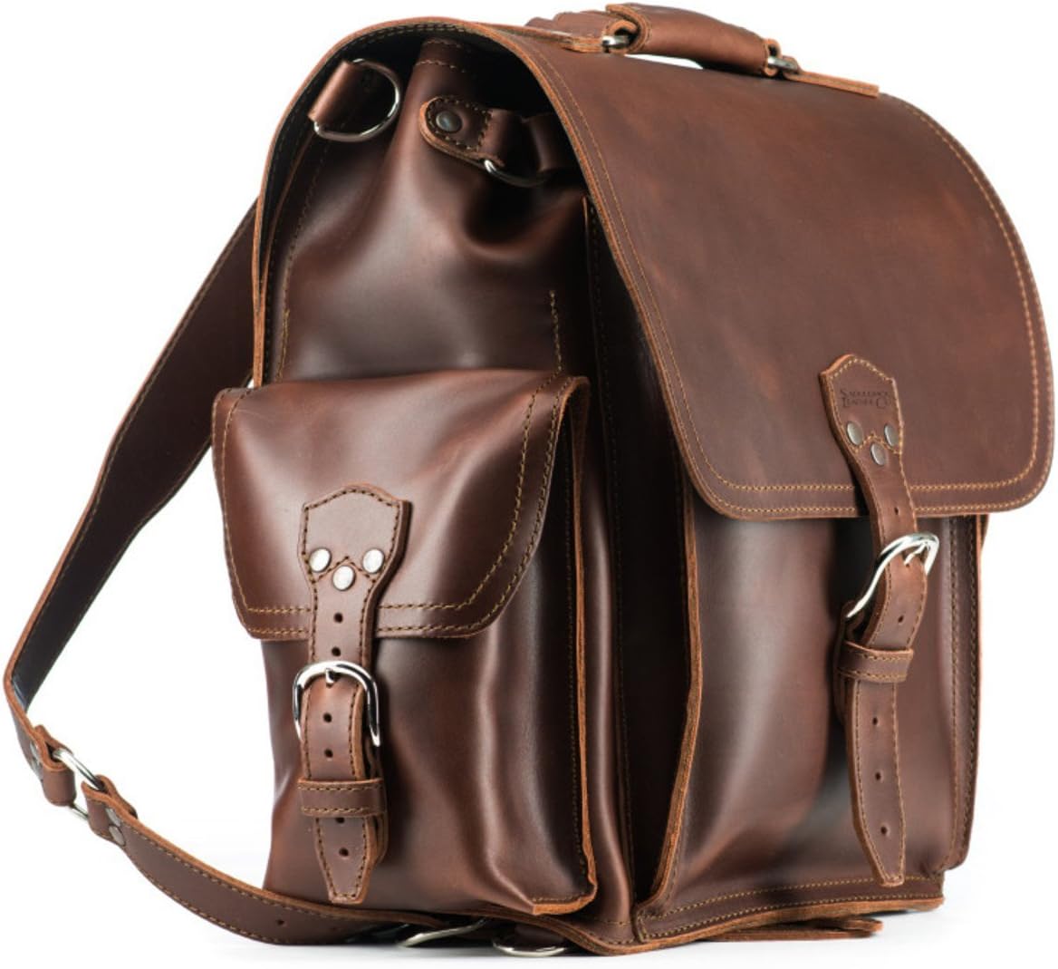 Saddleback Leather Squared Backpack Chestnut Amazon.co.uk Luggage