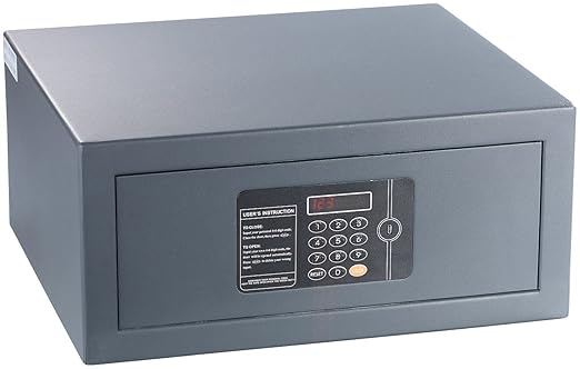 Xcase Möbeltresor: Notebook-Stahlsafe mit digitalem Code-Schloss, LED-Display, 22 l (Wandtresor)