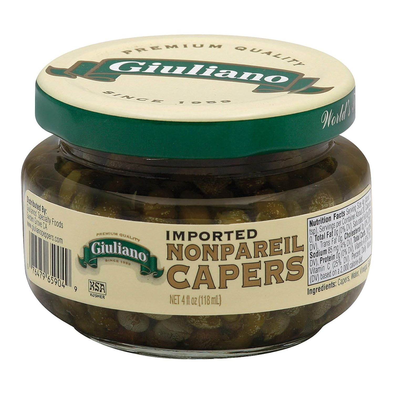 Amazon Com Giulianos Nonpareil Caper 4 Ounce 12 Per Case Industrial Scientific