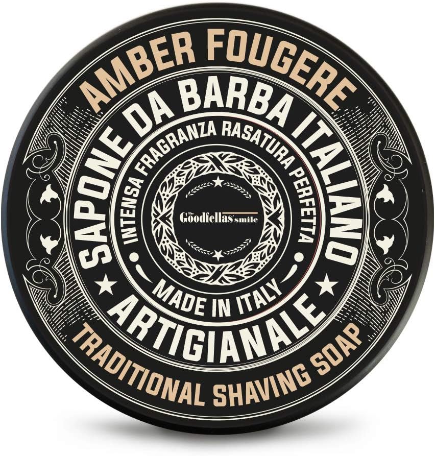 The Goodfellas' smile Loop Traditional Shaving Soap 100Gr Made in Italy by, Black, 12 count (Pack of 1)