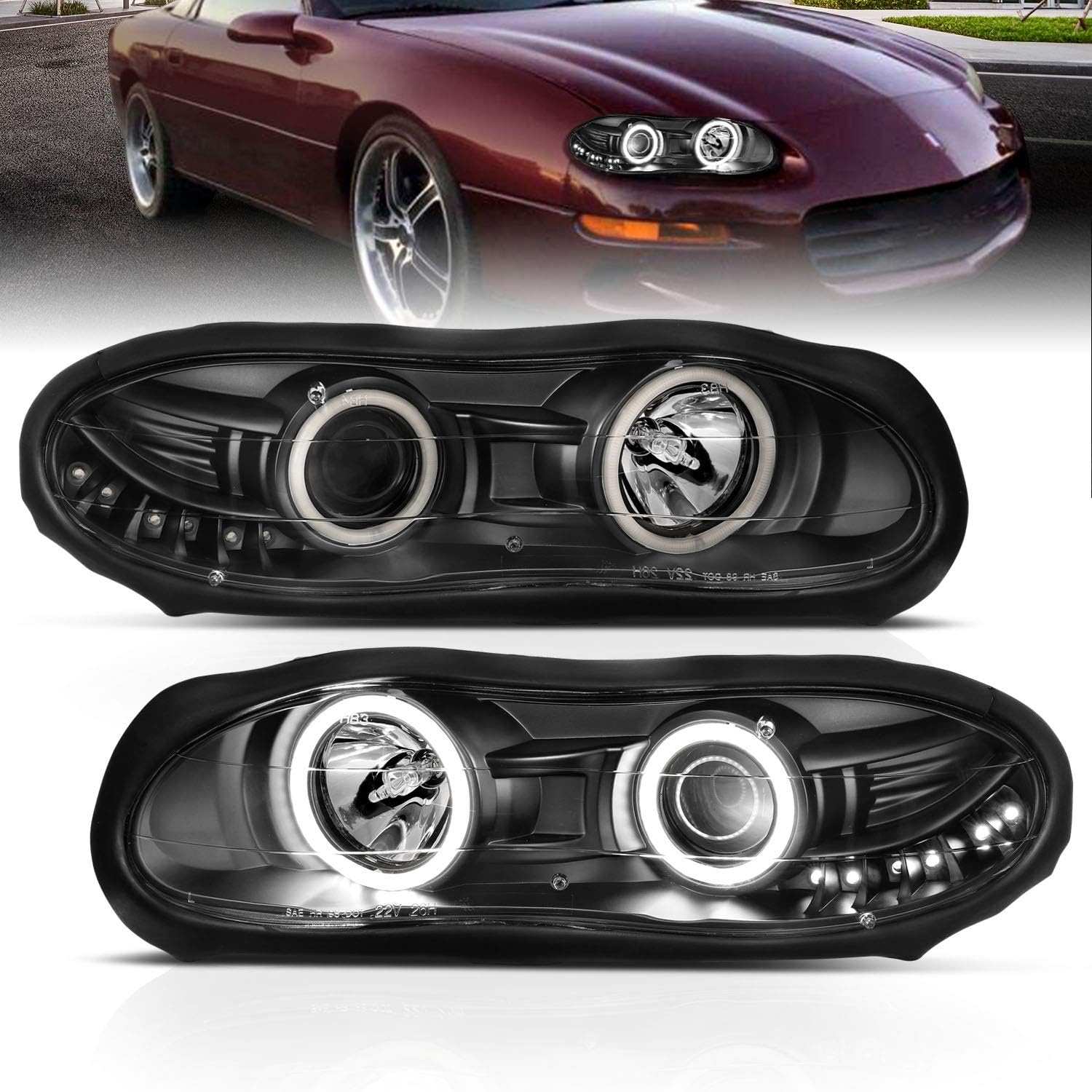 AmeriLite for 19982002 Chevy Camaro Xtreme LED Halo Rings