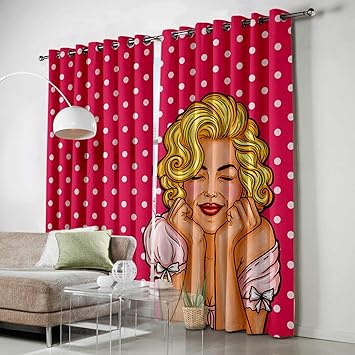 Amazon Com Homecreator Window Blackout Curtains Marilyn