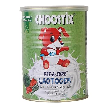 Choostix Petasure Lactocer Puppy and Kitten Milk, Cereals and Vegetables, 400 g