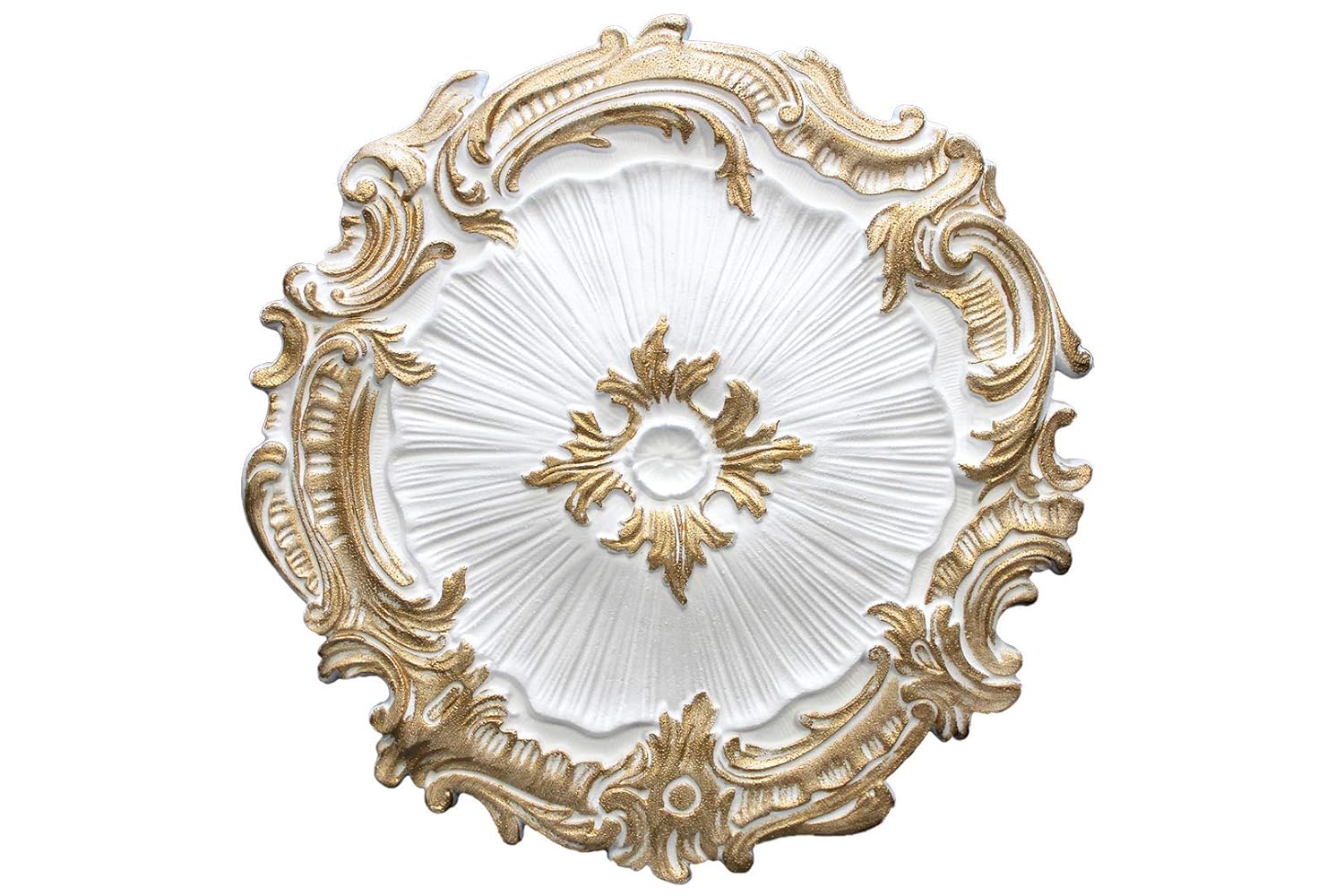 1 Rosette Polystyrene Ceiling Rose Wall Decor Decorative O40cm R