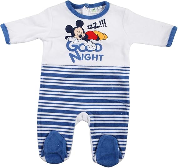 Mickey Grenouillere Bebe Garcon Blanc Et Bleu Amazon De Bekleidung