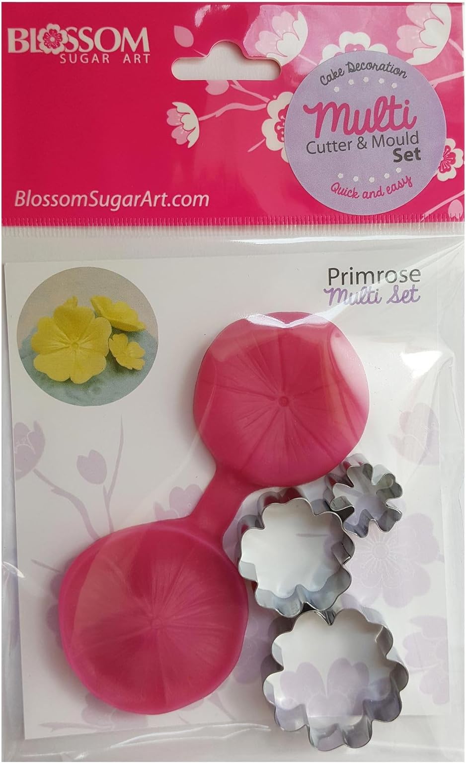 Primrose Multi Set - Silicone Veining Mold and Cutter Set