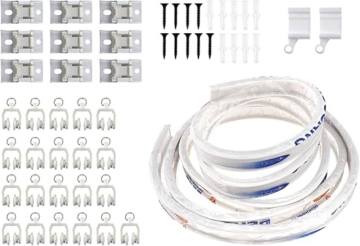 3 Metre Blue Ionier Flex Flexible Curtain Track For Straight Bay