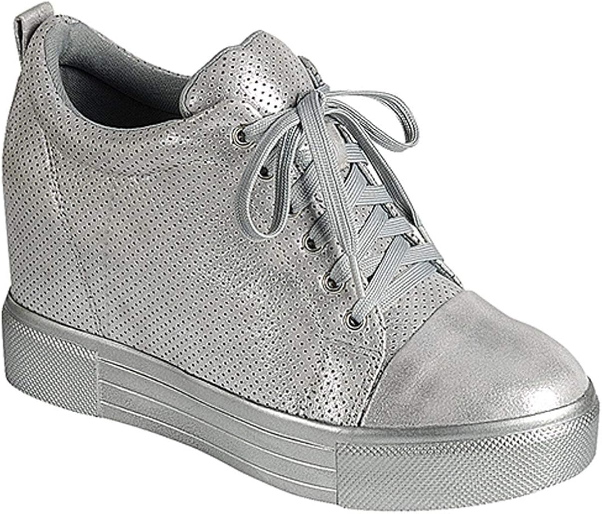 bedazzled wedge sneakers
