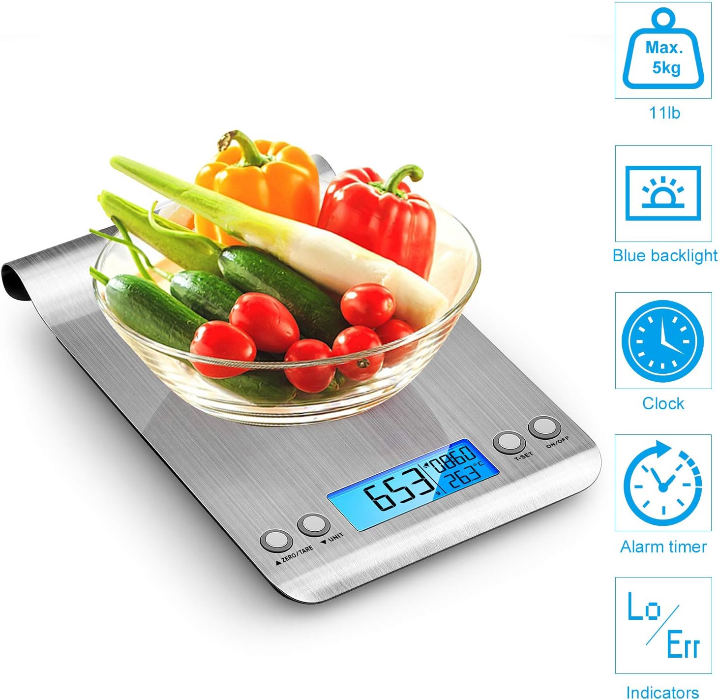 Bascula Digital Recargable Aazon Basics Bu00e1scula Digital De