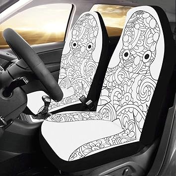 Amazon Com Cover For Car Seats Octopus Sea Animal Coloring Book