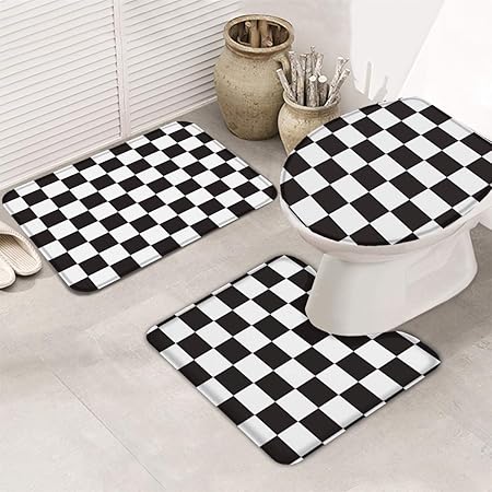 FAMILYDECOR - Juego de 3 Alfombrillas de baño para baño