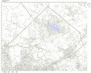 Amazon.com: Comal County, Texas TX ZIP Code Map Not Laminated: Home
