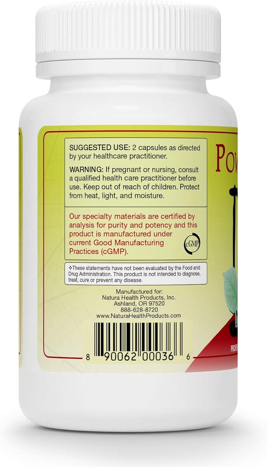 Natura Health Products - Power Adapt Energy and Stress Relief Supplement - Natural Herbal Extracts to Increase Stamina, Build Strength, and Promote Stress Protection - 60 Capsules: Health & Personal Care