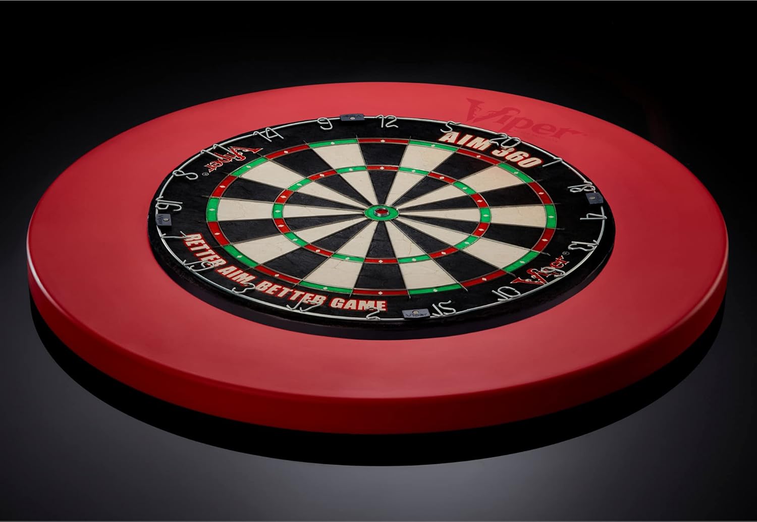Viper by GLD Products Guardian Dartboard Surround Sisal/Bristle Steel-Tip Dartboard Wall Protector, Red, for 17.75” Steel tip Dart Board : Sports & Outdoors