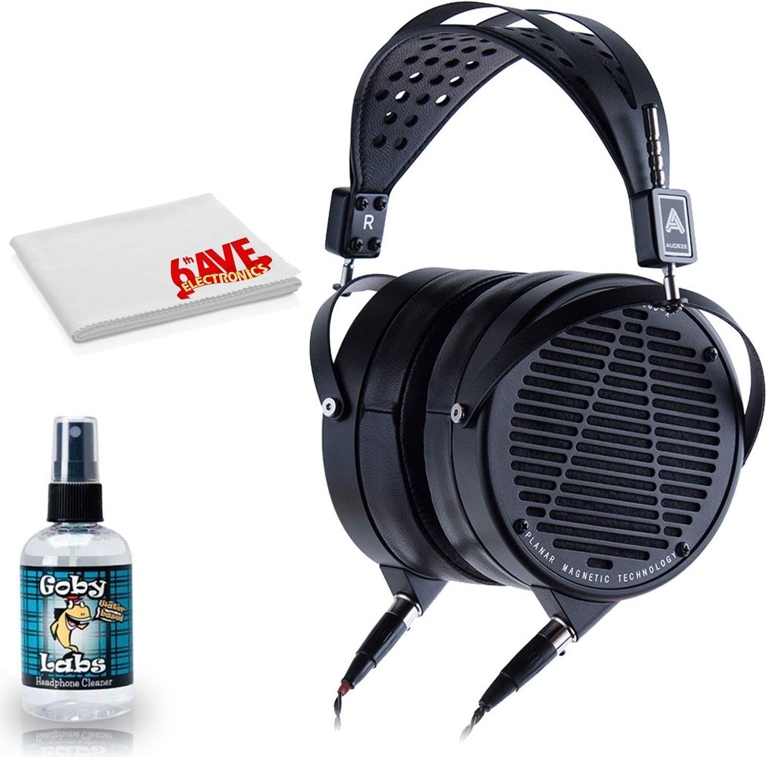 Audeze LCD-X - Music Creator Special - Planar Magnetic Headphones (Lambskin Leather) with 6ave Cleaning Kit and 1-Year Extended Warranty