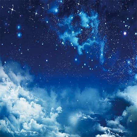 Amazon Ofila Twinkle Stars Backdrop 5 X 91センチファンタジーmoonlight夜雲新生児赤ちゃん写真キッズ誕生日パーティー装飾ベビーシャワーテーマ子供部屋壁紙小道具 バックペーパー 背景布 通販