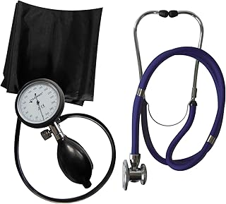 Blutdruckmessgerät Oberarm Profi Tiga Pro 1 Neuware K 1 + Rappaport blau Doppelkopf Stethoskop Tiga-Med