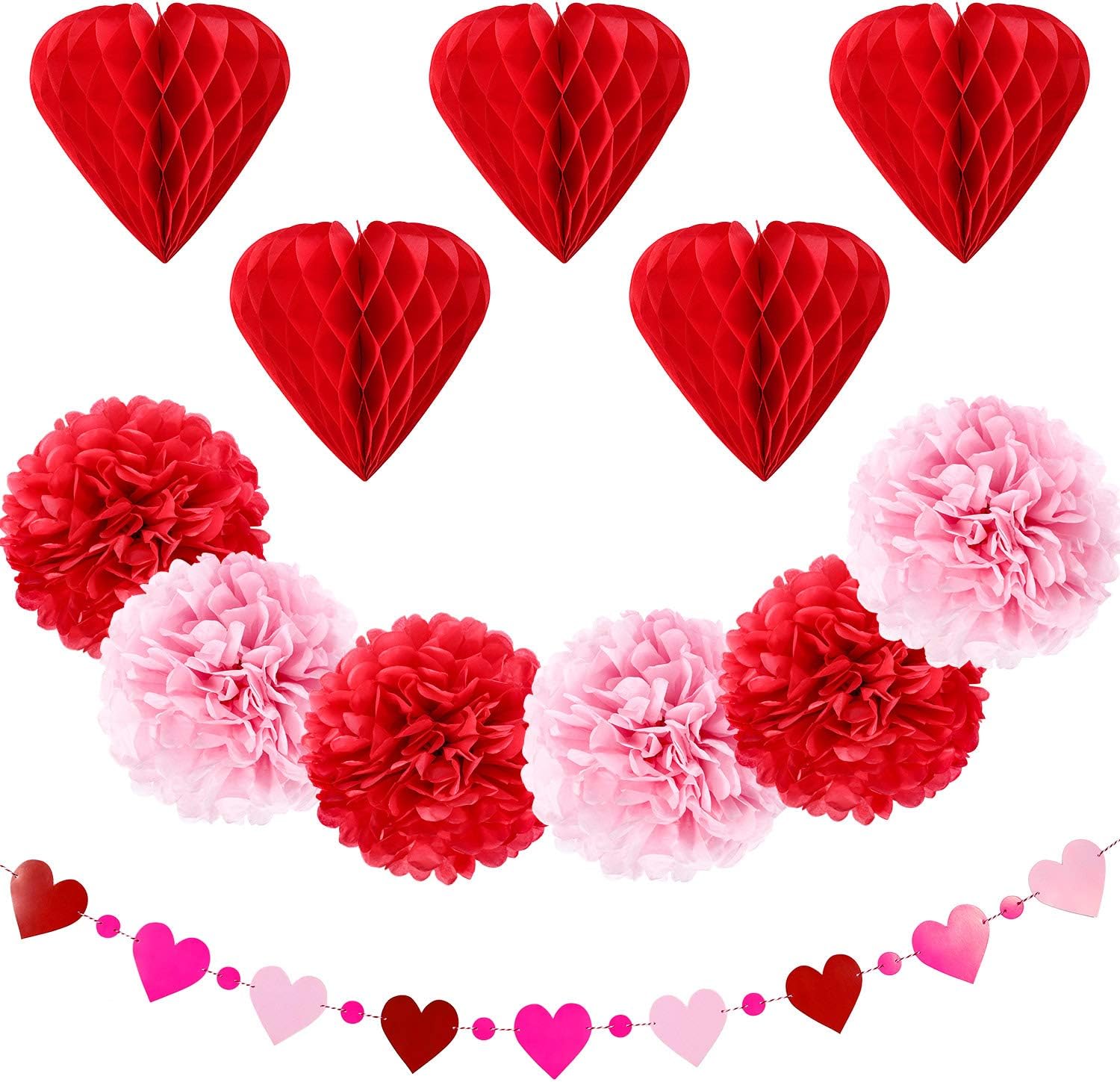 valentine's day paper decorations