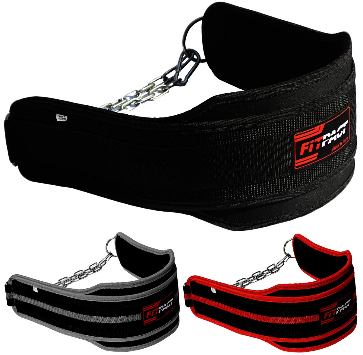 Buy FITPACT Dipping Belt with Chain Adjustable Heavy Duty Dip Weight
