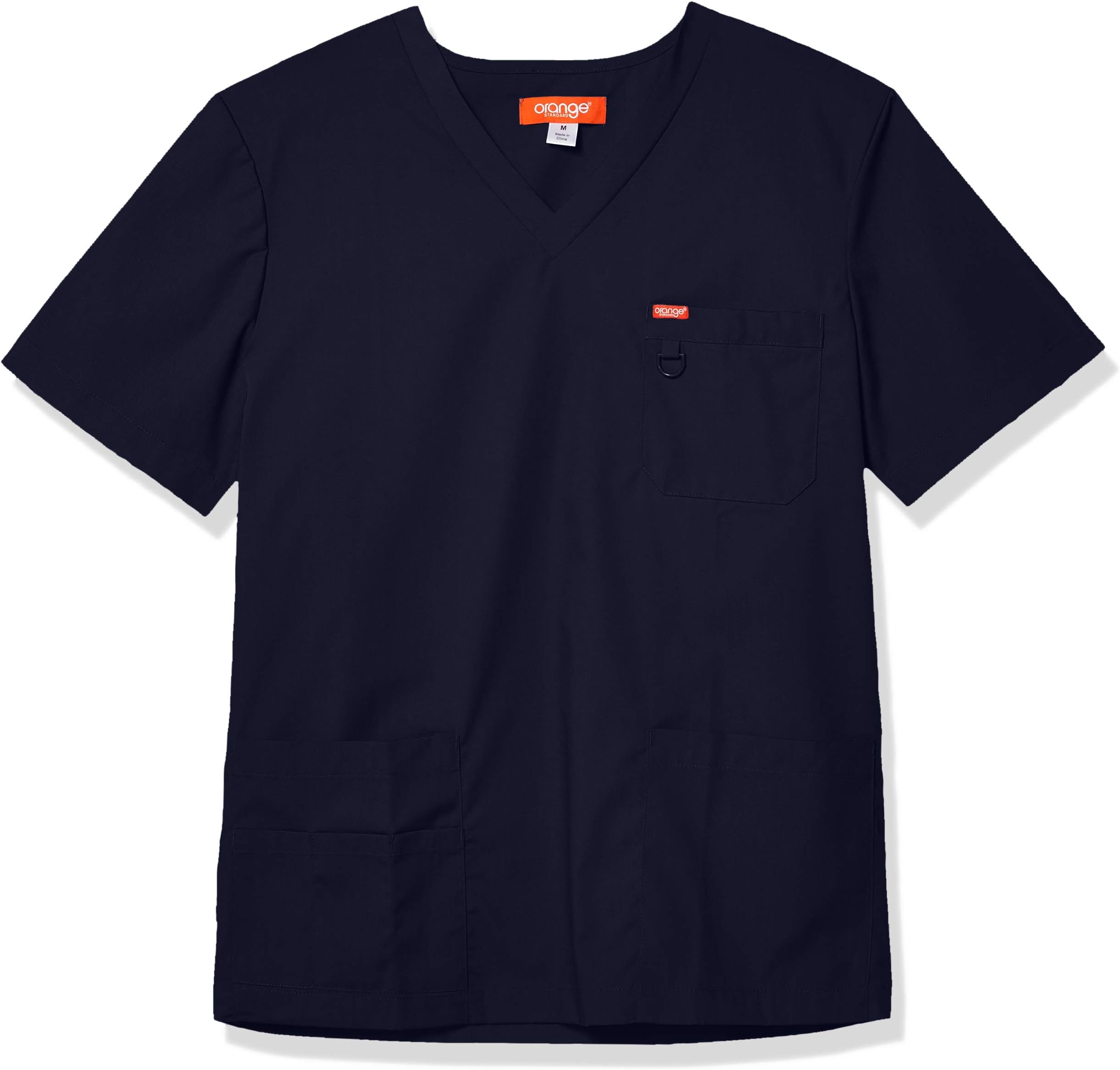KOI Men's Big and Tall Balboa V-Neck Unisex Big & Tall Scrub Top with Multiple Pockets and D-Ring