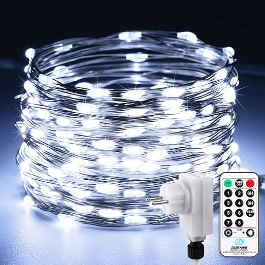 Albero Di Natale Da Esterno Amazon.Qedertek Luci Albero Di Natale Catena Luminosa 20m 200 Led Luci Di Natale Esterno Ed Interno Filo Di Rame Luci Bianco Addobbi Natalizi Esterno Luci Natalizie Da Esterno Ed Interno Amazon It Illuminazione