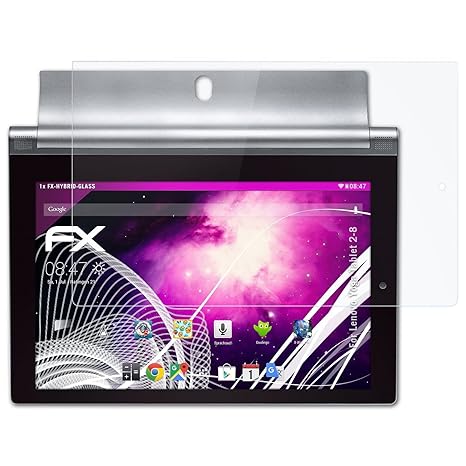 atFolix Glasfolie kompatibel mit Lenovo Yoga Tablet 2-8 Panzerfolie, 9H Hybrid-Glass FX Schutzpanzer Folie