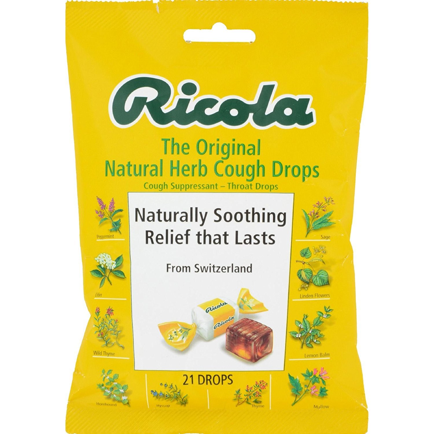 Ricola Original Herb Cough & Throat Drops, 21 ct Amazon.co.uk