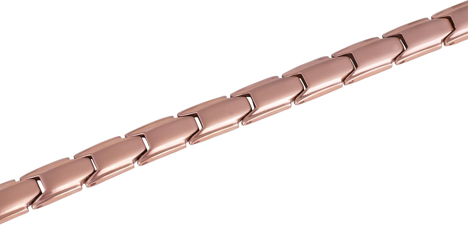 Elegant Womens Titanium Magnetic Therapy Bracelet Pain Relief for Arthritis and Carpal Tunnel: Health & Personal Care
