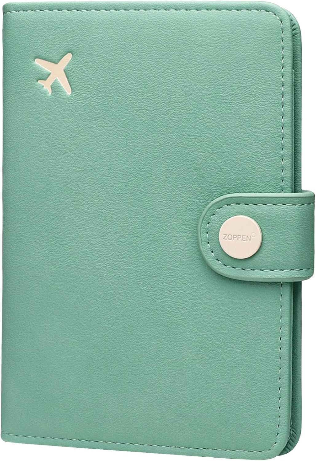  | Zoppen Passport Cover Rfid Blocking Travel Passport Wallet Slim Id Card Case (#35 Aqua Green) | Passport Covers