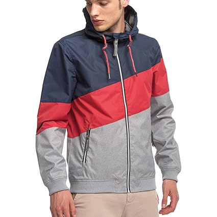 Ragwear 1812-60014 TRICOLE 100% vegane, wasserfeste und dreifarbgie Jacke mit Kapuze