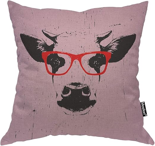 Amazon Com Moslion Cow Pillows Vintage Farm Animal Sketch Of Cow