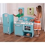 KidKraft Blue Retro Kitchen and Refrigerator
