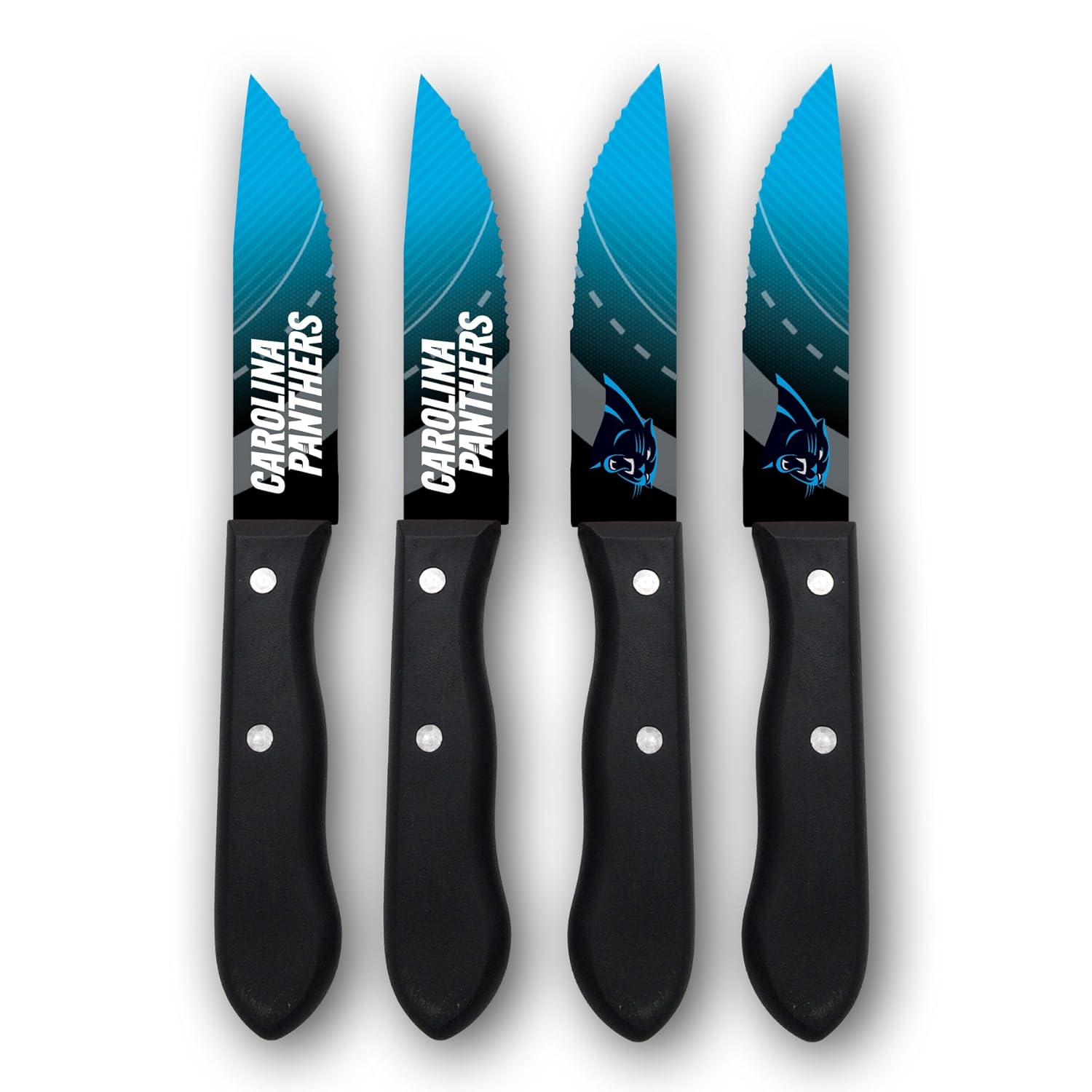 Sports Vault NFL Carolina Panthers Steak Knive Set