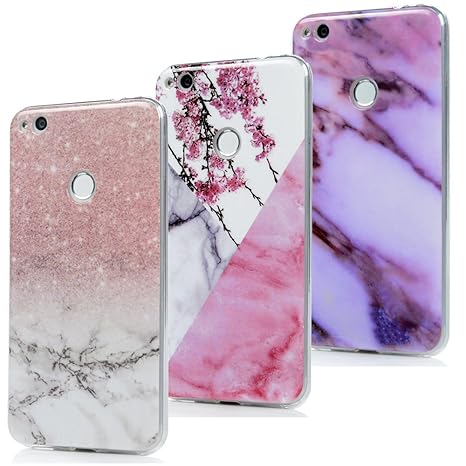 YOKIRIN P8 Lite 2017 Case Silikonhülle für Huawei P8 Lite 2017 Schutzhülle Marmor TPU Silikon Case Cover Handyhülle Flexible 