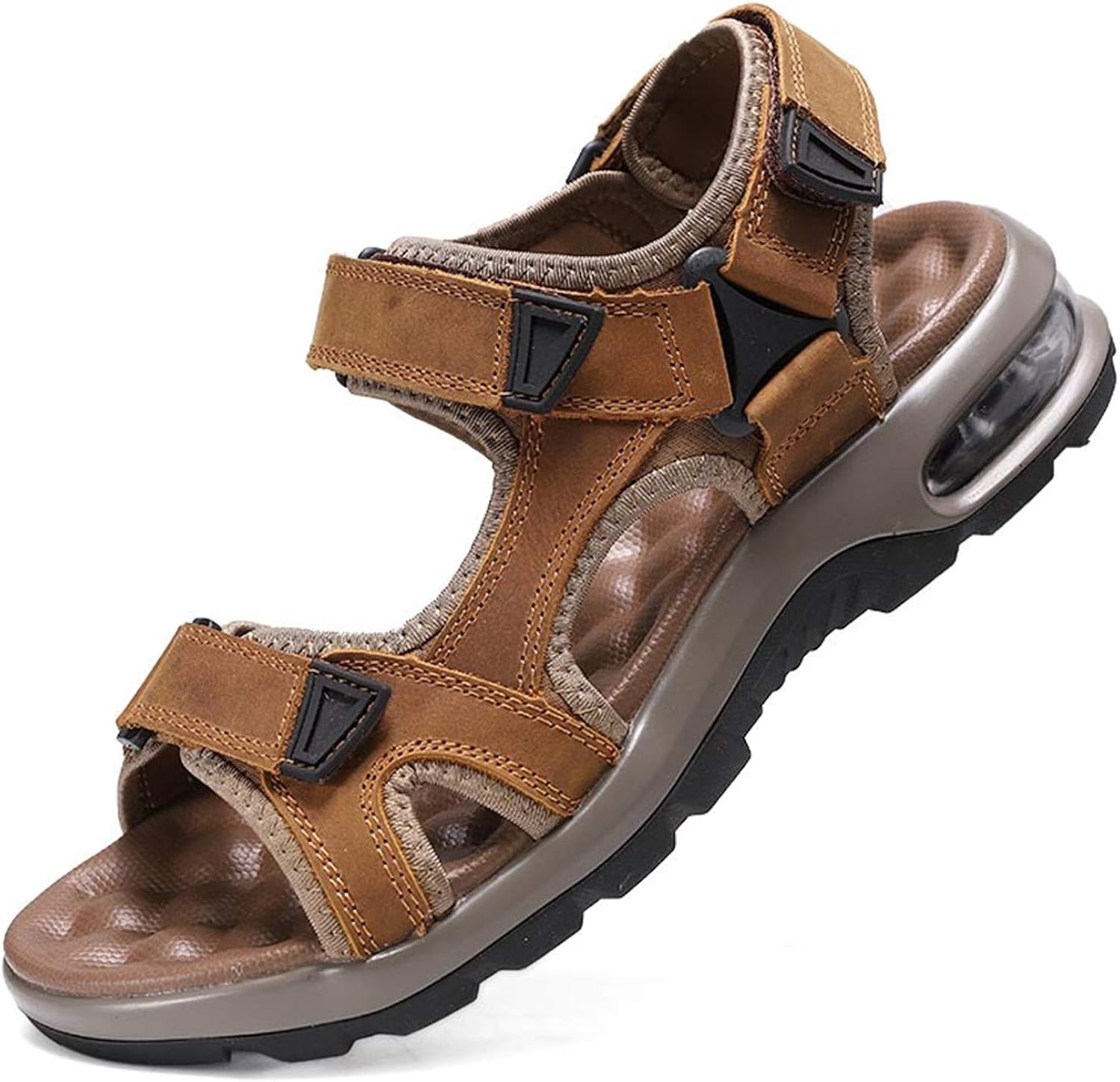 visionreast Men's Outdoor Sports Sandals Velcro Trekking Sandals