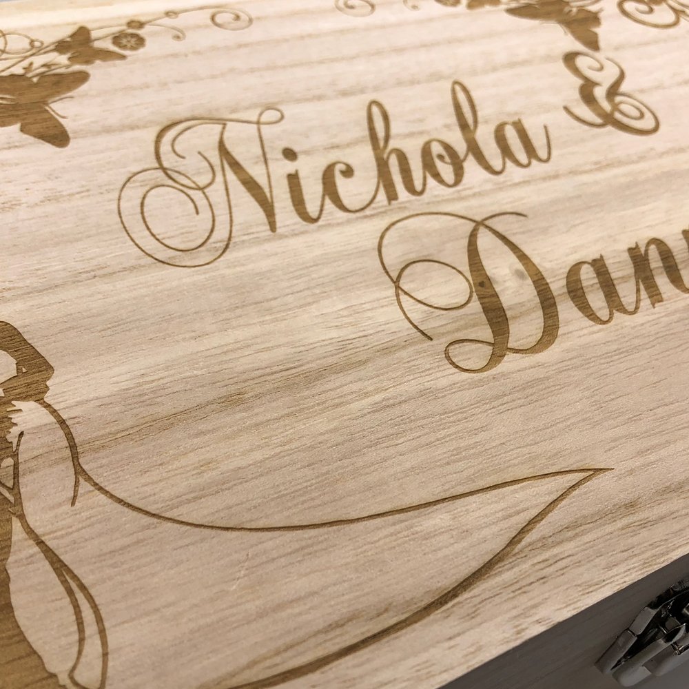 Raised Words Personalised Large Wedding Wooden Memories Keepsake Box Home Garden Store Home Kitchen Magnis Com Pl