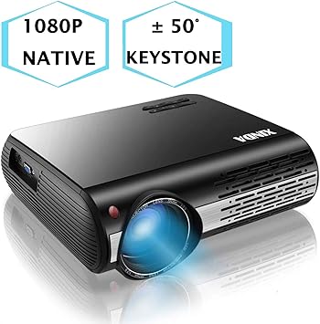 Proyector 1080P, XINDA 5000 Lux Proyector, ±50°4D Keystone ...