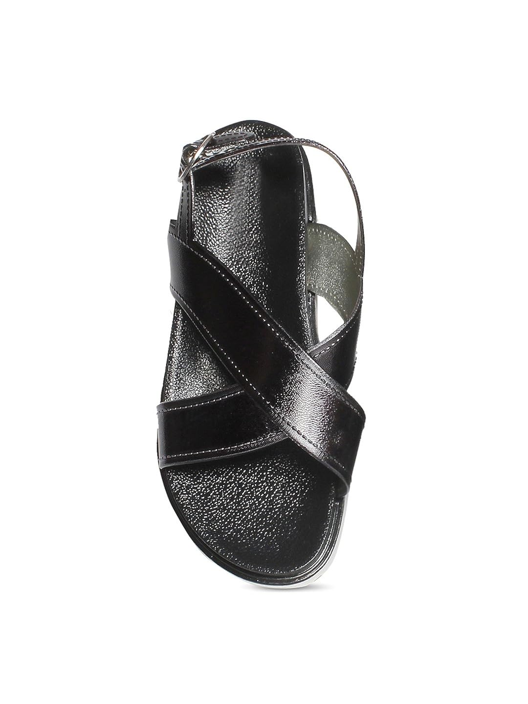 meriggiare women black synthetic flats