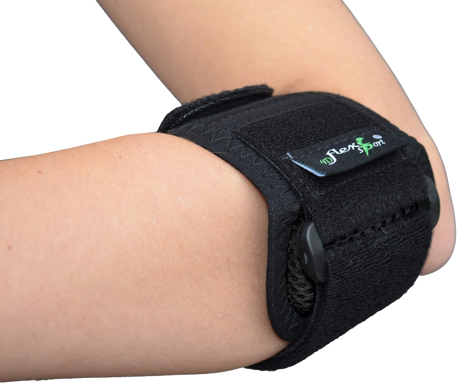 4DflexiSPORT Padel Tennis Elbow Strap (BLACK) maximise forearm power and strength - Image 5