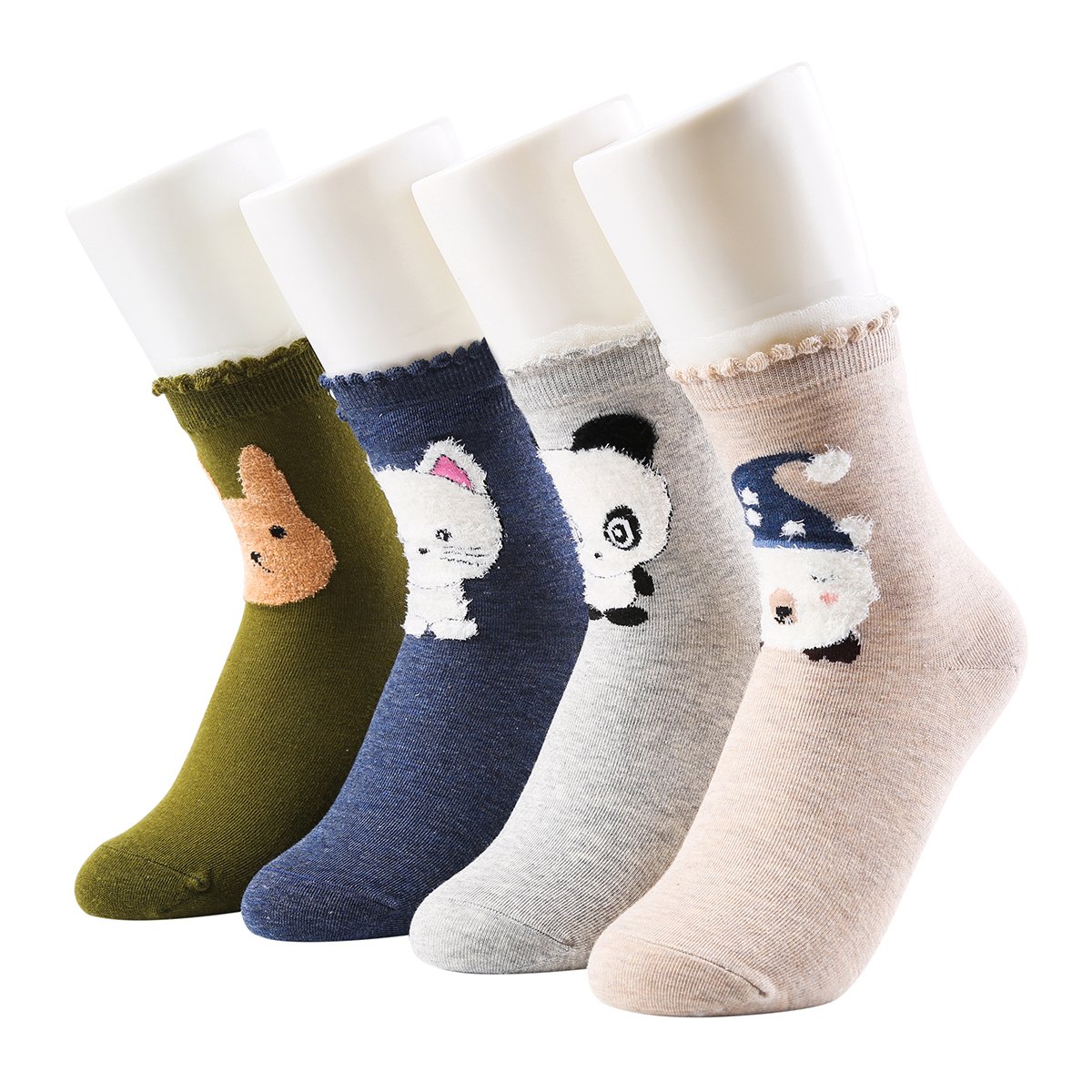 JOYEBUY Womens Cute Animal Cotton Socks Colorful Funny Casual Crew