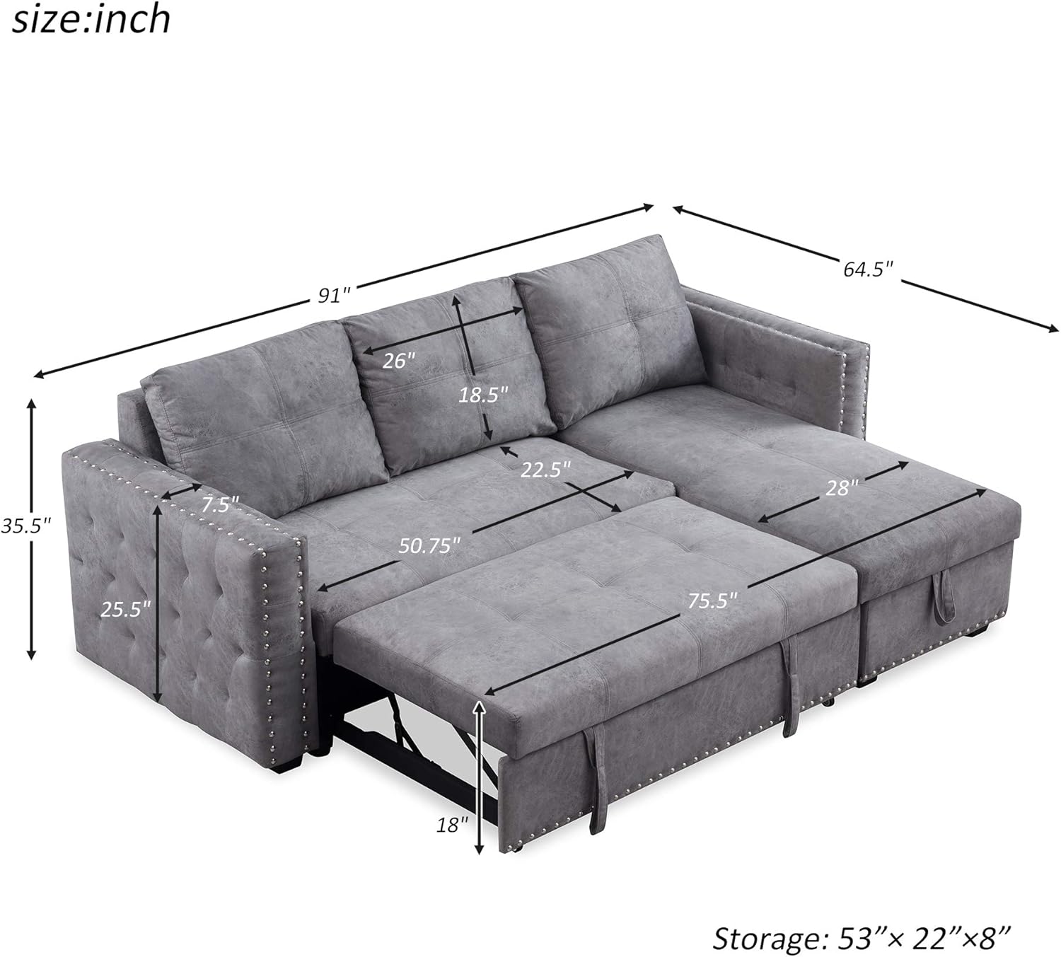 Selsey Astra Lounge Corner Sofa Dark Grey L Shape Couch Living Room Sofa Furniture Home Kitchen Cate Org