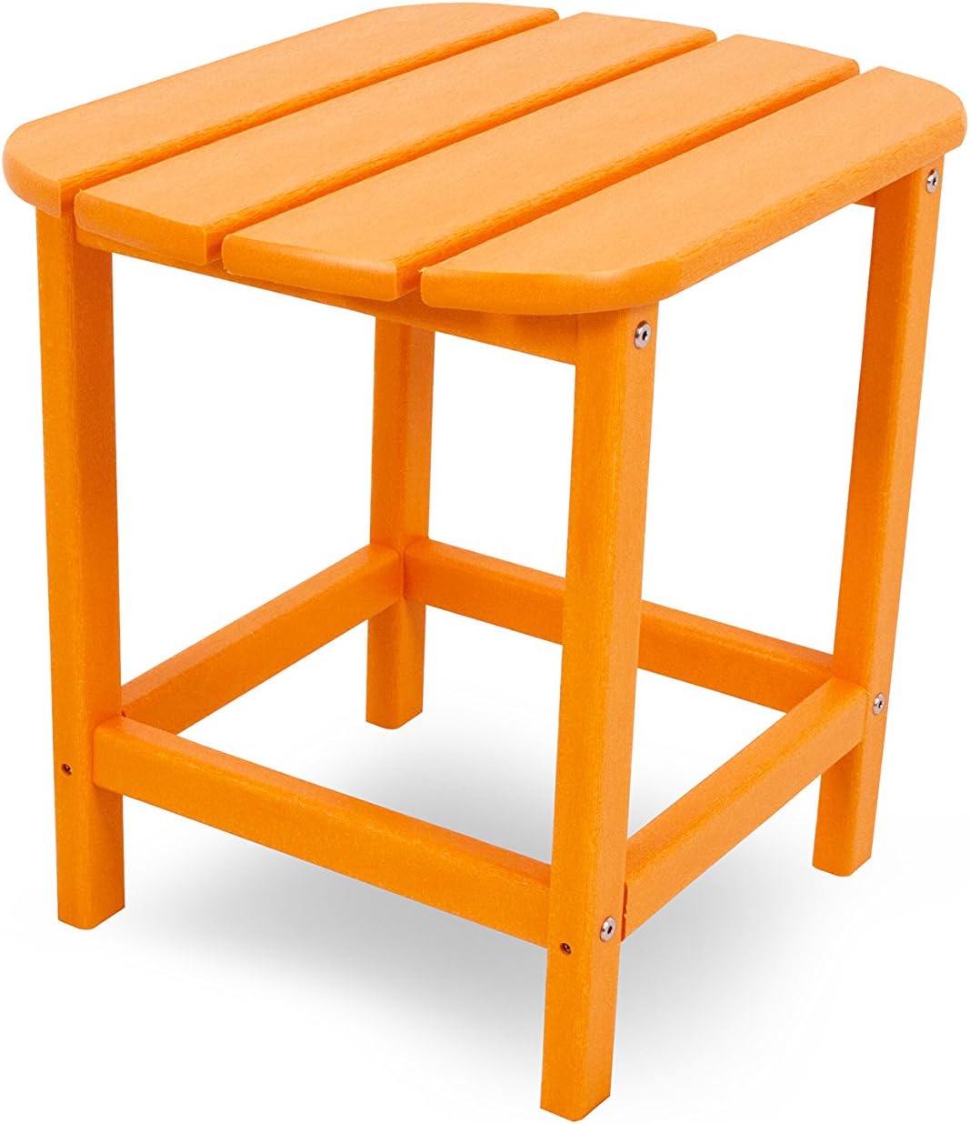 POLYWOOD SBT18TA South Beach 18" Outdoor Side Table, Tangerine : Patio Side Tables : Garden & Outdoor